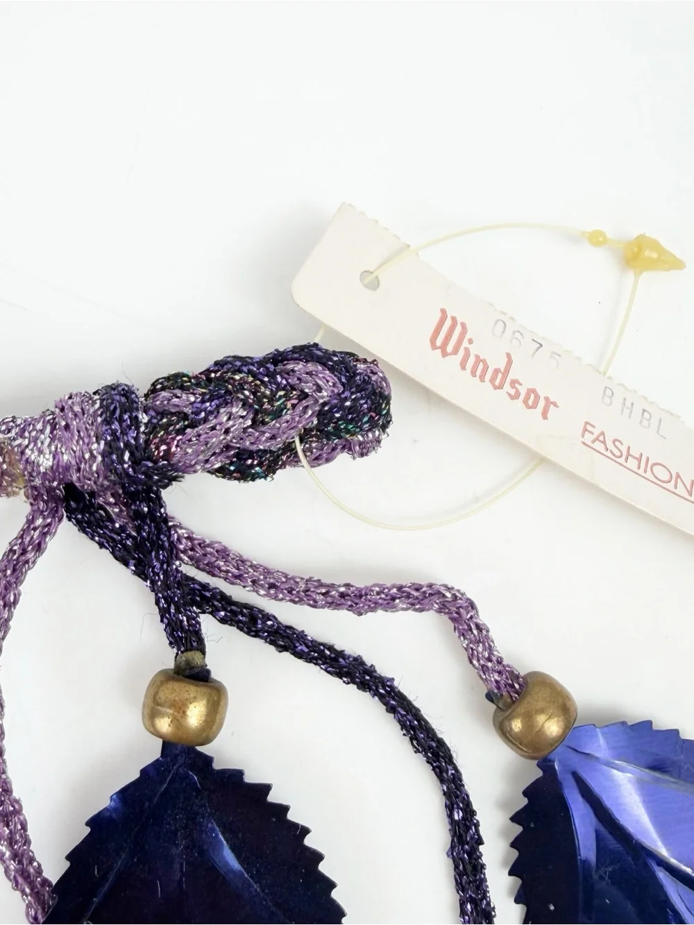 Vintage 80s 90s Windsor Fashions Braided Leaf Headband Boho Festival NWT *Read